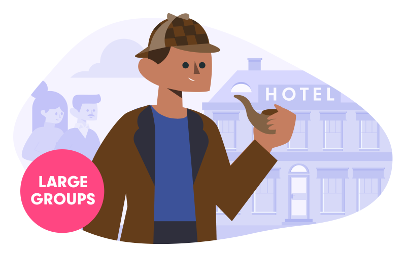 Hotel of Horror Large Game Murder Mystery Game Image